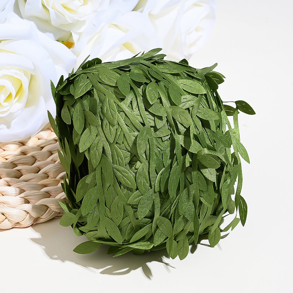 Silk Leaf Artificial Green Garland