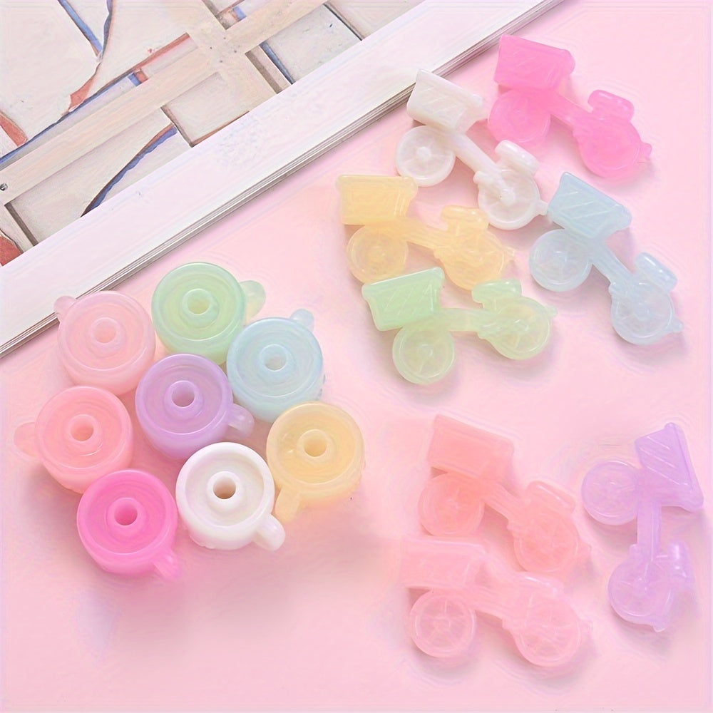 Bike Water Cup Shape Acrylic Beads