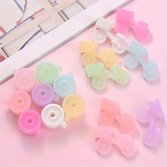 Bike Water Cup Shape Acrylic Beads