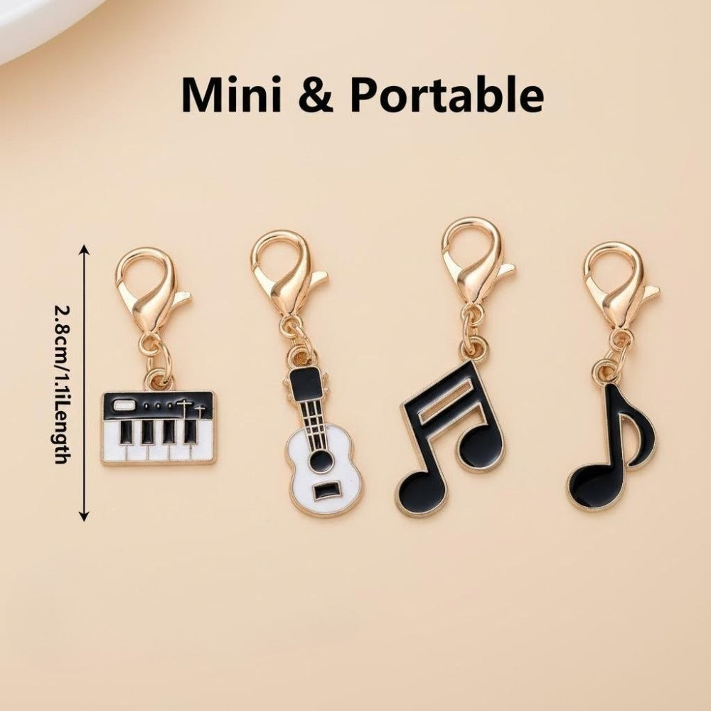 Music-Themed Alloy Pendant Charms