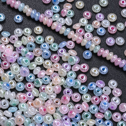 200-Piece 5 mm Glossy Ice Cream Glass Beads