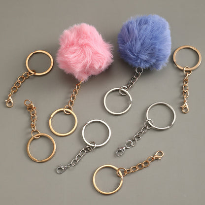 Mixed Color Iron Flat Key Rings