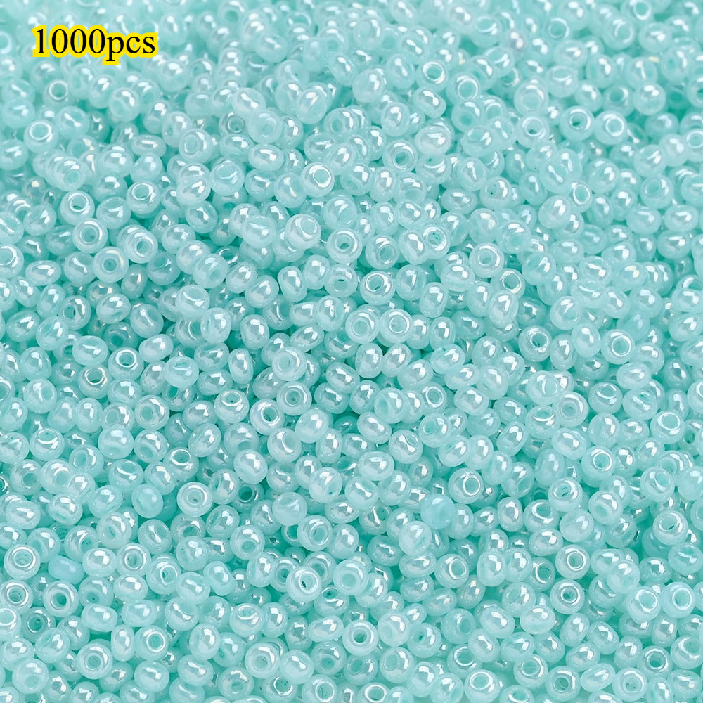 1000pcs 2mm Random Color Glass Seed Beads