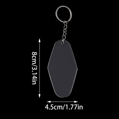 Acrylic Rhombus Keychains