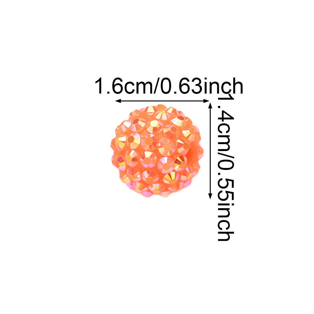 Shiny Rhinestone Bayberry Ball Beads