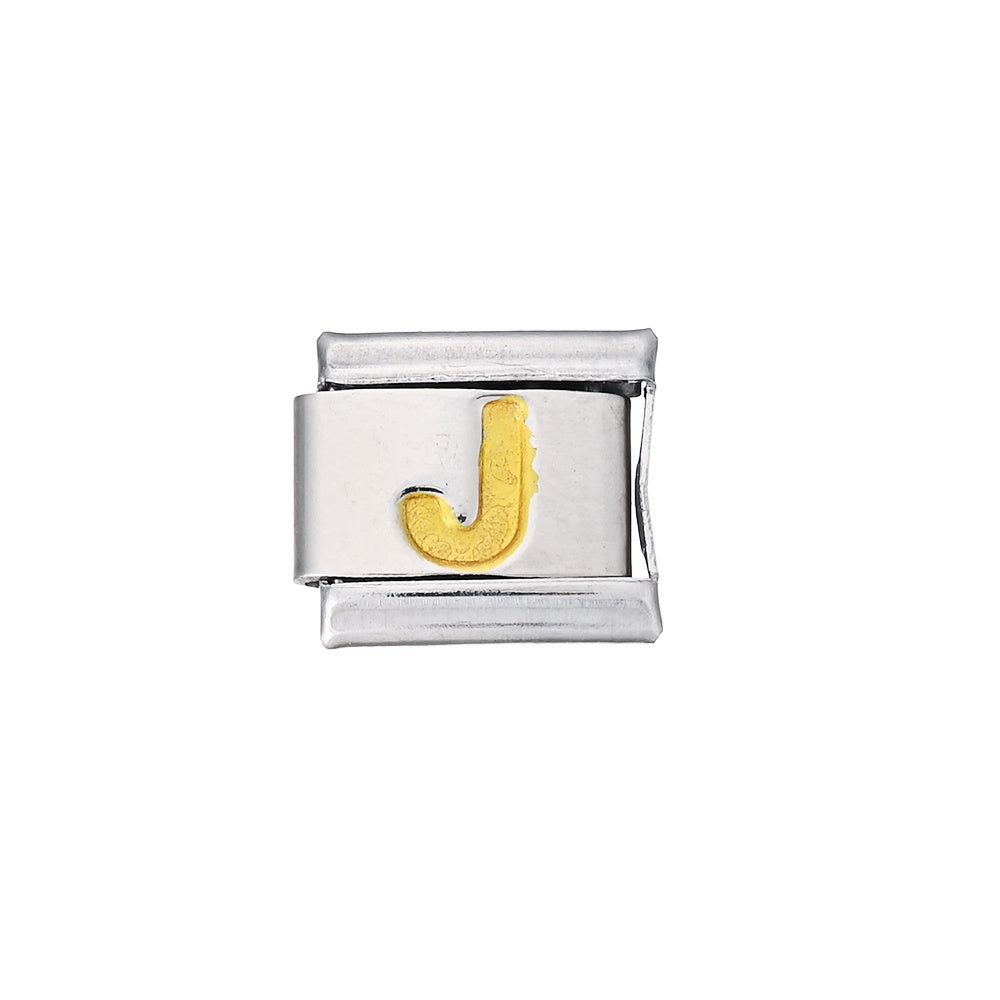 A-Z English Letter Stainless Steel Italian Charm Links