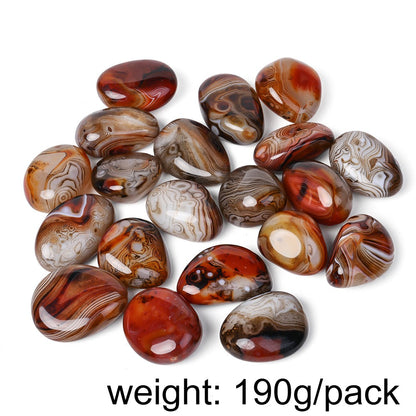 150g Irregular Natural Agate Stone Bead & Decor Set