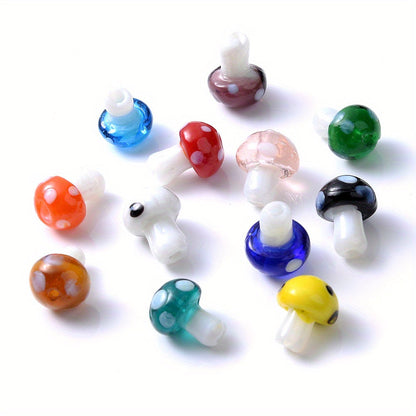 Mushroom Glass Beads