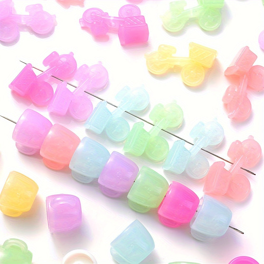 Bike Water Cup Shape Acrylic Beads