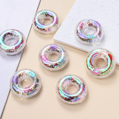 2/3.3cm Large-Hole Donut Acrylic Spacer Beads