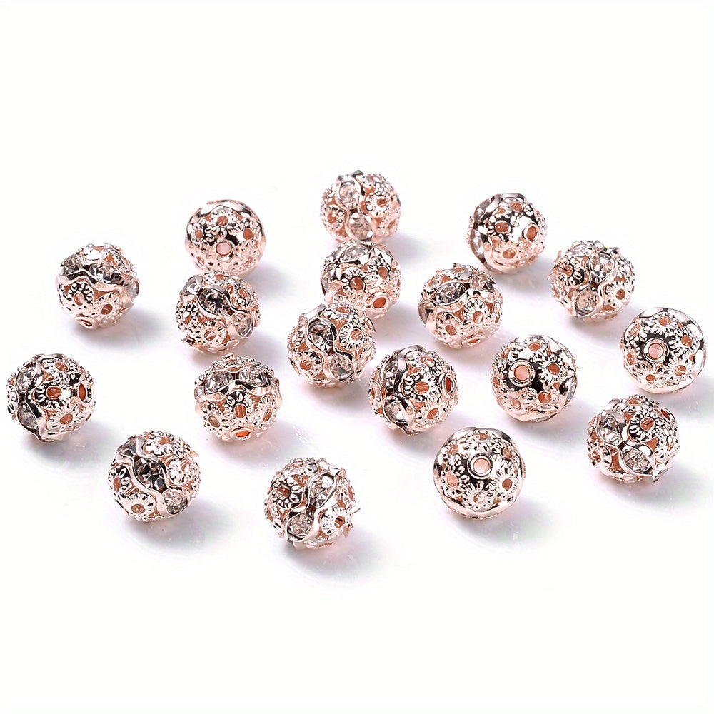 AB Rhinestone Ball Beads