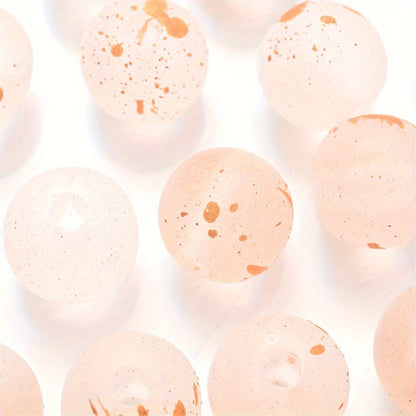 Transparent Matte Acrylic Round Beads