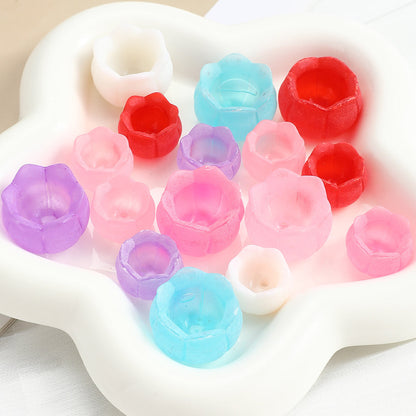 10/30-Piece Frosted Lily of the Valley Acrylic Beads