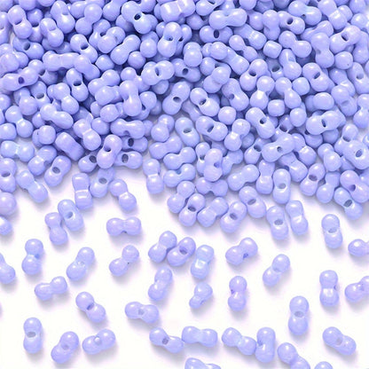 200PCS 3×6mm Mini Colorful Peanut Spacer Beads