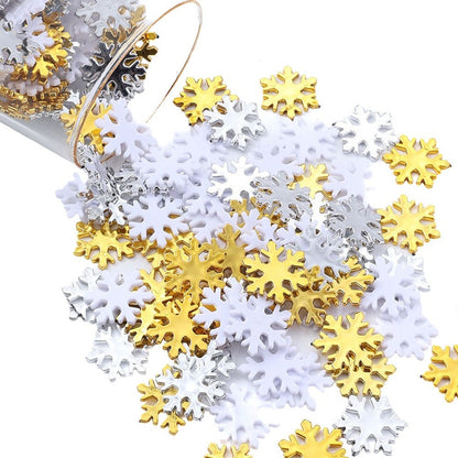 Plastic Snowflake Ornaments
