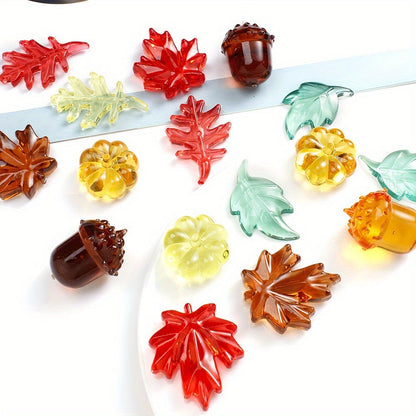 Mixed Maple Leaf Resin Beads