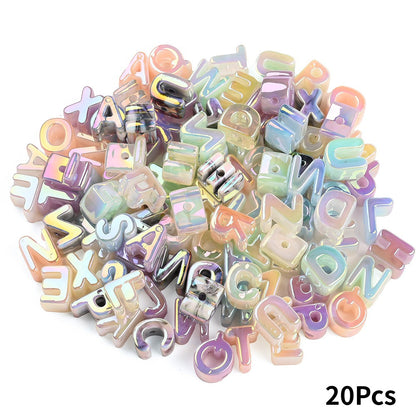 18x21 mm Acrylic Letter Beads