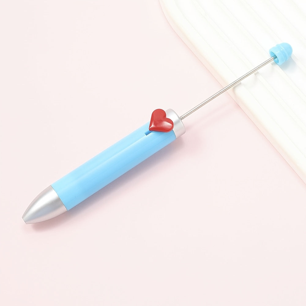 155x14 mm Creative Plastic Beaded Ballpoint Pen
