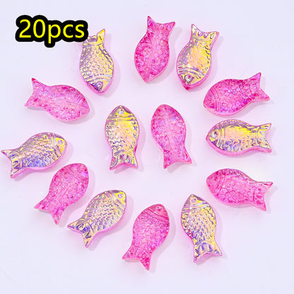Gradient Goldfish Glass Beads