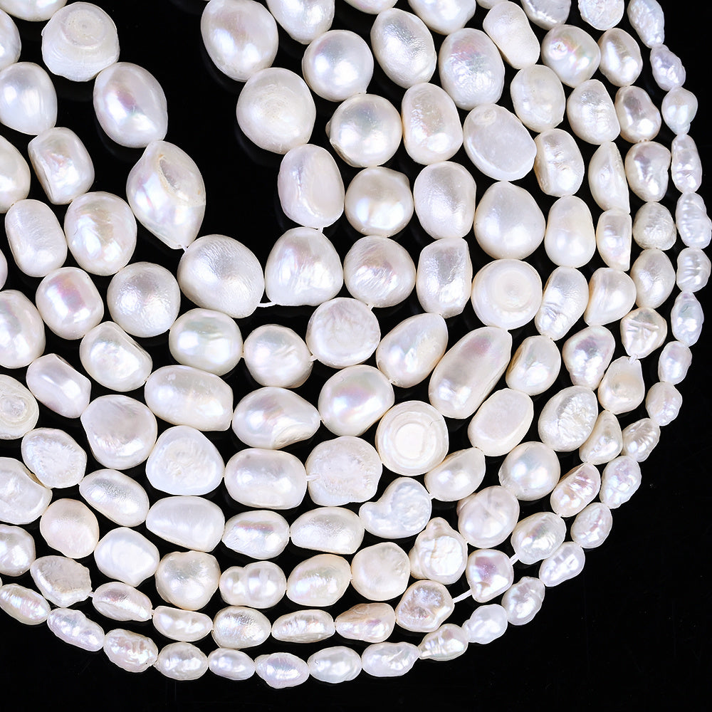 White Irregular Freshwater Pearl Beads