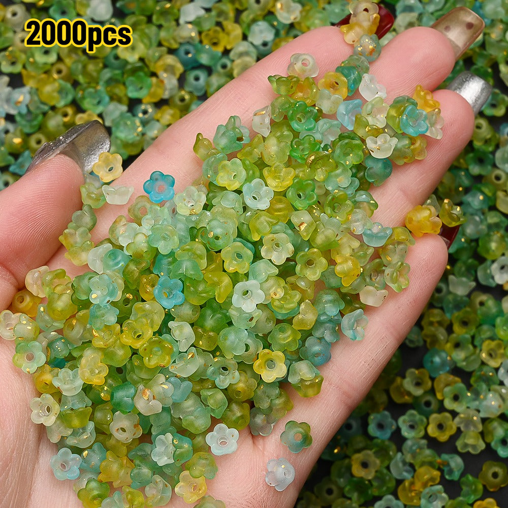 Gradient Bellflower Spacer Beads