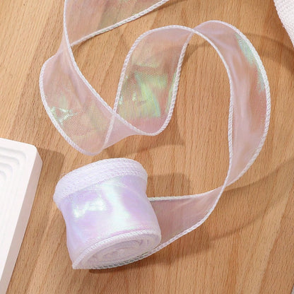 10-Yard 4 cm Iridescent Fishtail Organza Ribbon