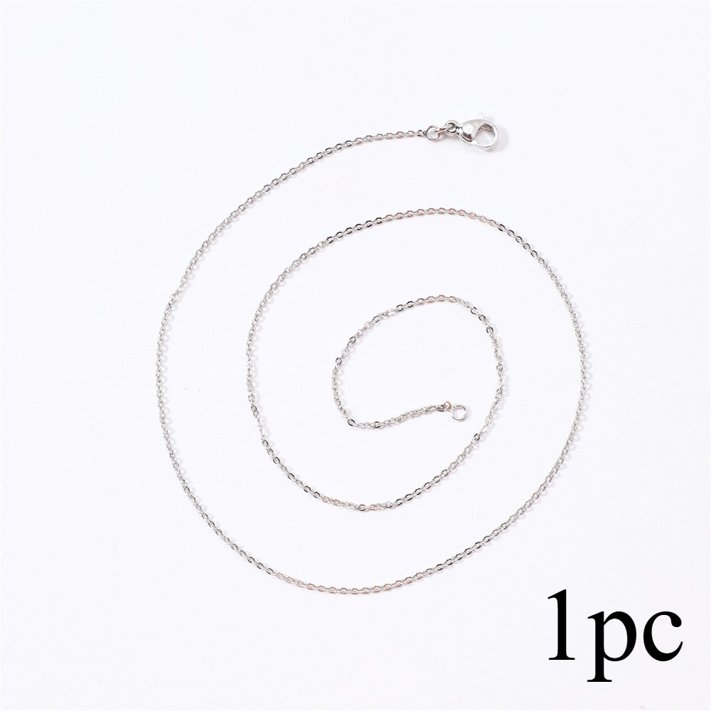 1PC 1.2mm Copper Necklace Chain with Lobster Clasp