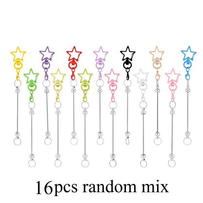 Star Shaped Beadable Keychain Set