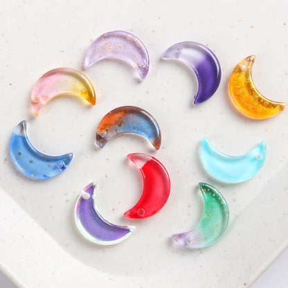 Crystal Moon Pendant Charms
