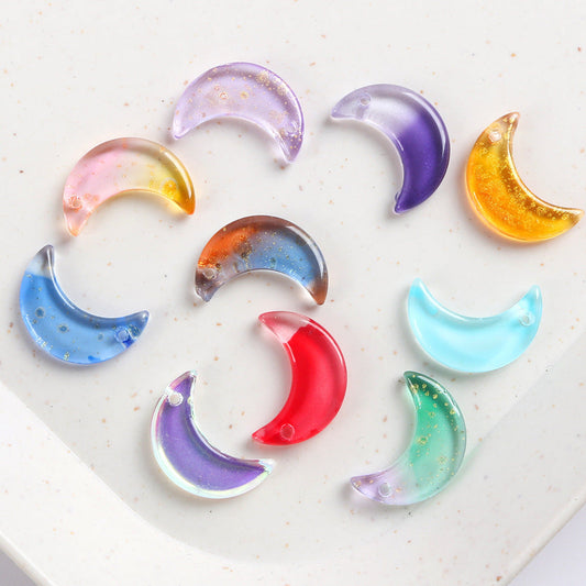 Crystal Moon Pendant Charms