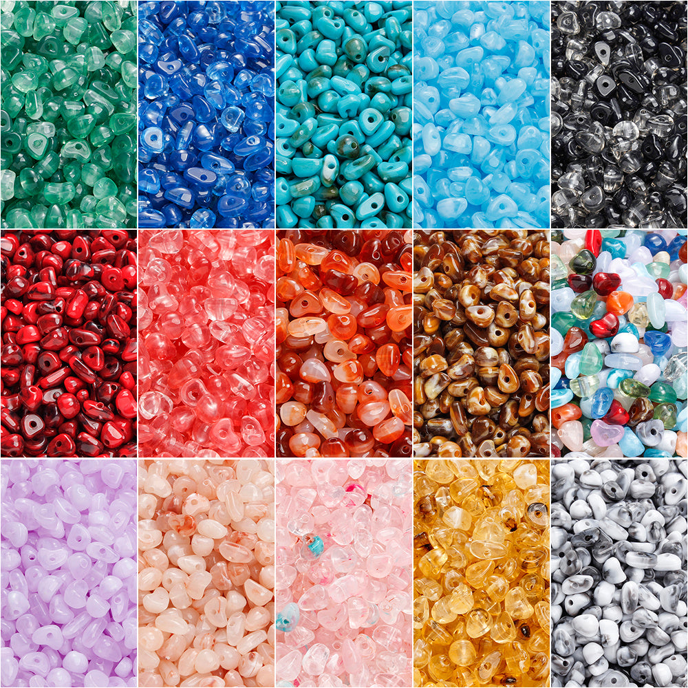 300g/bag Mini Imitation Stone Acrylic Beads