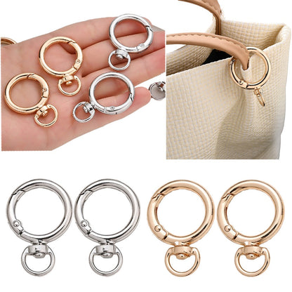 Round Circle Buckle Keychain Hooks