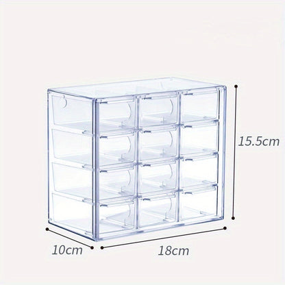 6/9/12-Grid Clear Acrylic Jewelry & Craft Storage Organizer