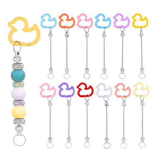 Charms Lip Gloss Keychain Making Kit with Flower Letter Charms