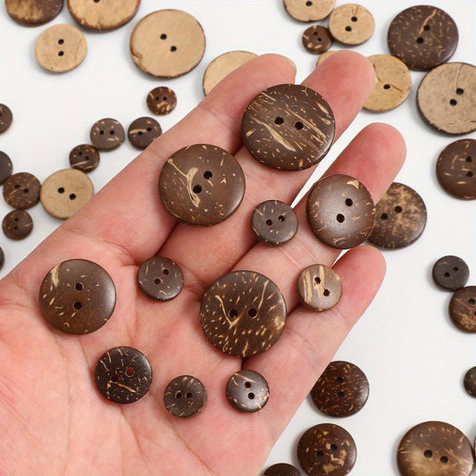 Natural Coconut Shell Wooden Buttons