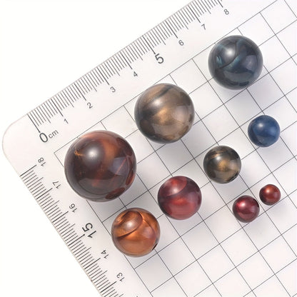 8–22mm Colorful Acrylic Tiger Eye Bead Set