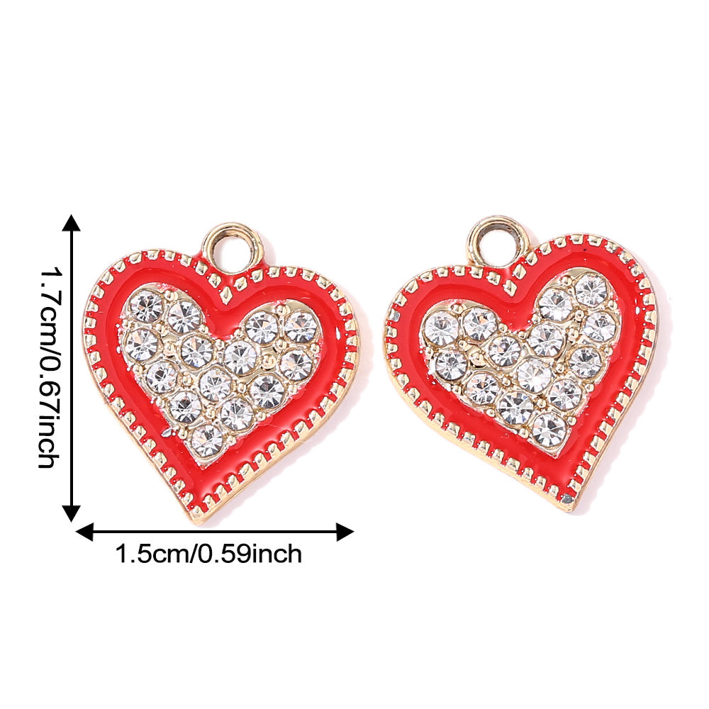 Valentine’s Day Heart Alloy Pendants