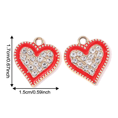 Valentine’s Day Heart Alloy Pendants