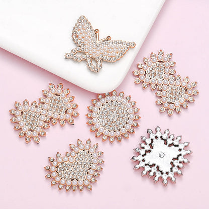 Stylish Acrylic Pearl and Rhinestone Flatback Embellishments
