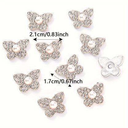 20PCS Star Flower Bow Square & Round Plastic Embellishment Set