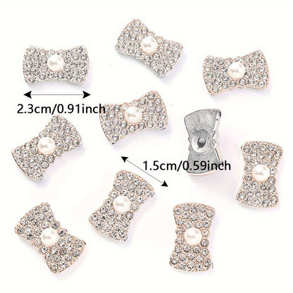 20PCS Star Flower Bow Square & Round Plastic Embellishment Set