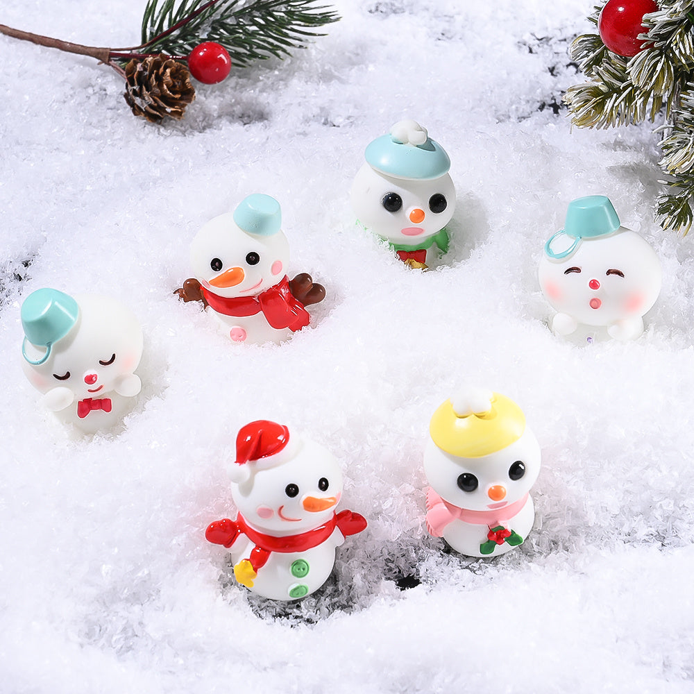 Christmas Snowman Mini Decorative Statues