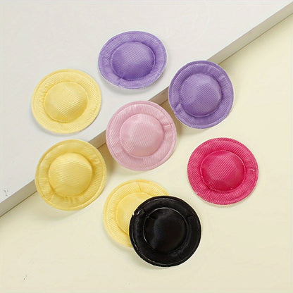 10PCS 3.7cm Vintage Dome Mini Hat Charms