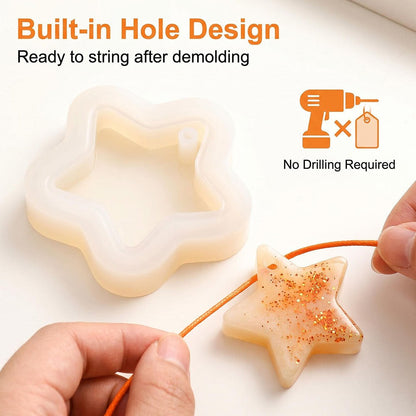 Transparent Silicone Pendant and Keychain Molds