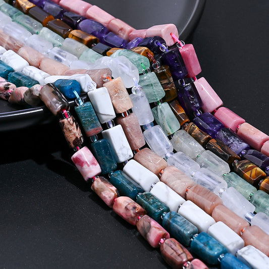Cylindrical Natural Stone Beads