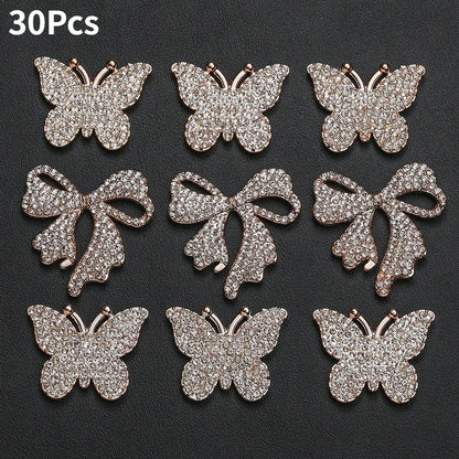 Golden Bow Flatback Embellishments