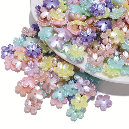 AB Flower Acrylic Beads