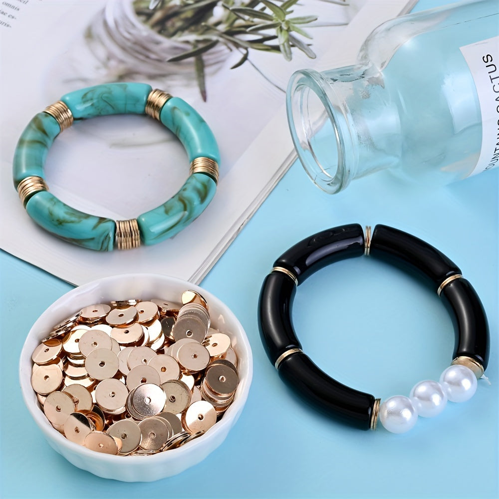 KC Gold Round Spacer Beads