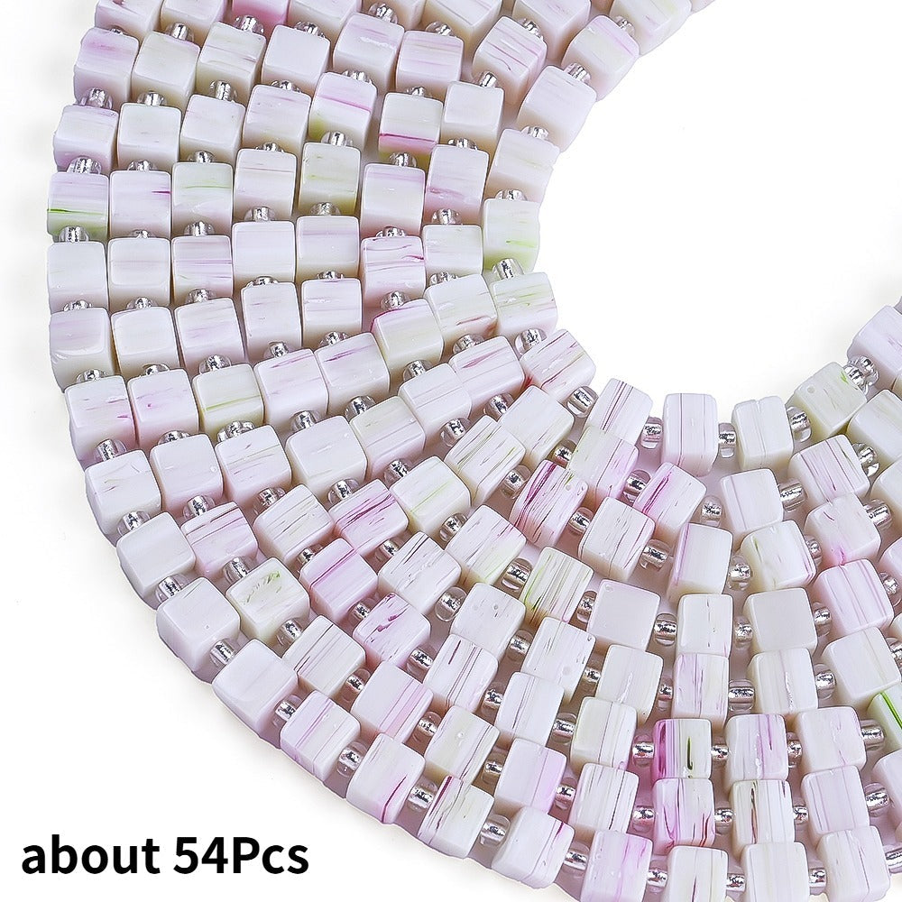 Square Natural Stone Beads