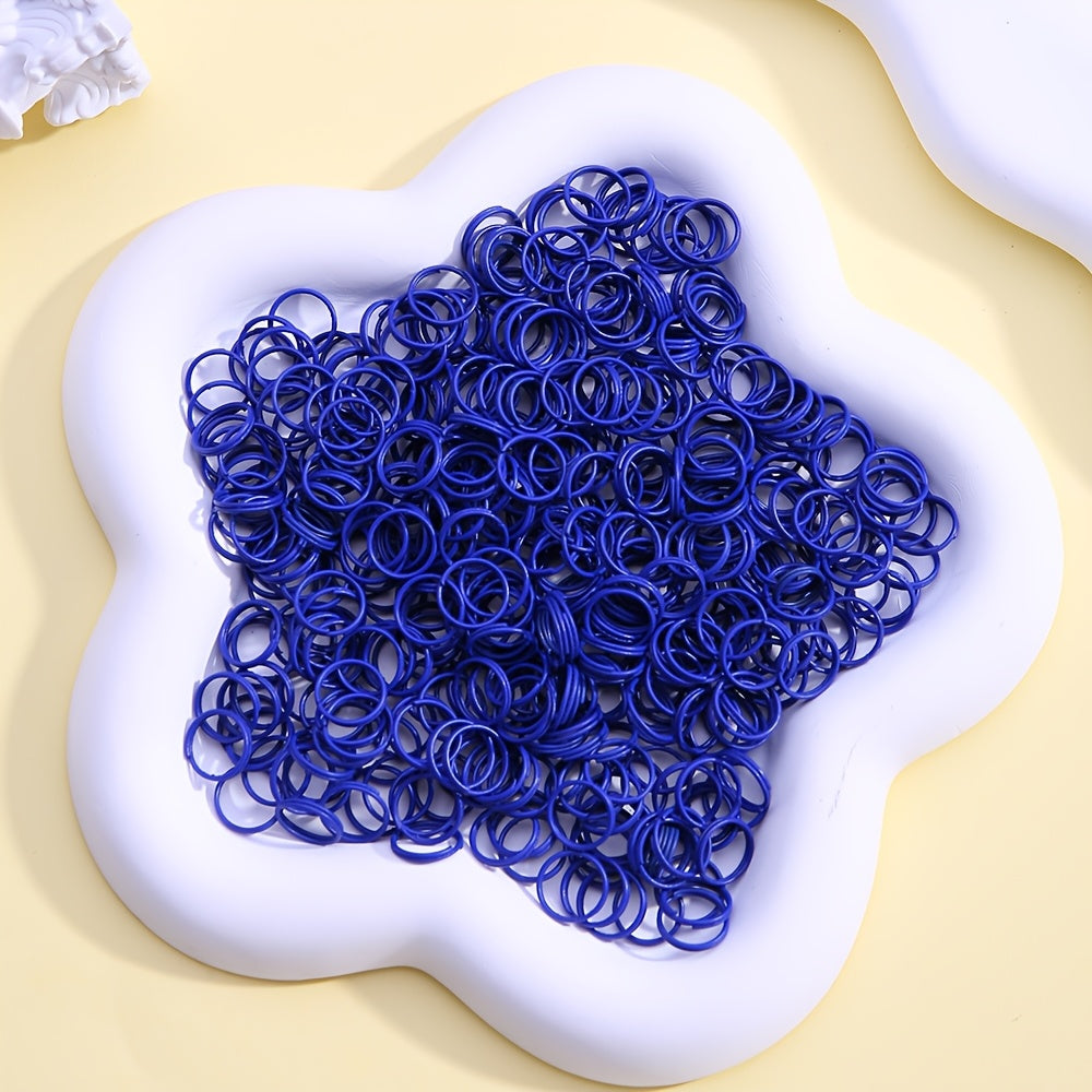 100-Piece 8 mm Alloy Double Open Jump Rings